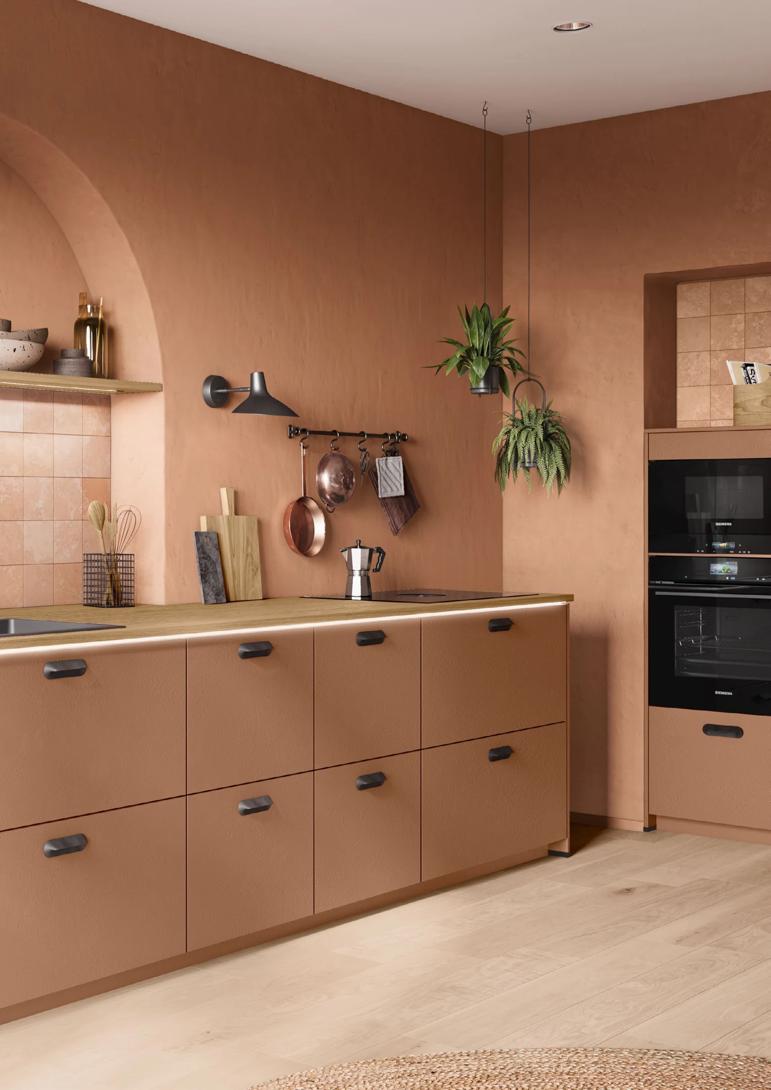 Cuisine nobilia LOOK 647 · Terracotta structuré, photo du magazine