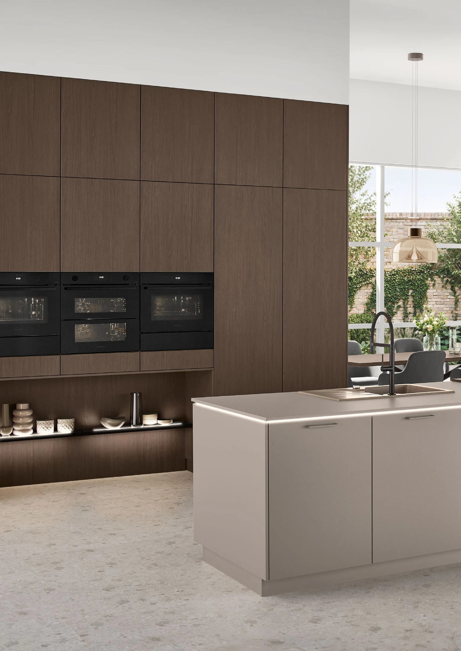 Cuisine nobilia STRUCTURA 409 · Décor chêne Porto, photo du magazine